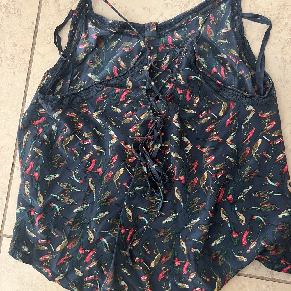Kimchi Blue Women's Multicolor Bird Print Top